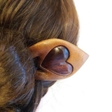 Trâm gỗ Heart hai que (2Q)