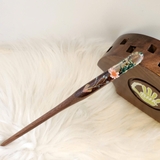 TRÂM CÀI TÓC GỖ- RESIN SNOWY HỒNG - ĐUÔI CÔNG