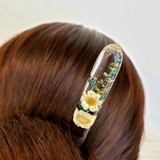 Trâm cài tóc gỗ- resin- hoa khô 73