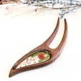 Trâm cài tóc gỗ- resin- SNOWY - DƯƠNG SỈ