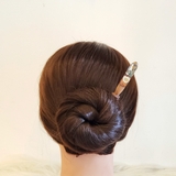 Trâm cài tóc gỗ- resin- hoa khô 73