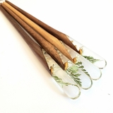 TRÂM CÀI TÓC GỖ-RESIN & SNOWY TRẮNG - DƯƠNG SỈ