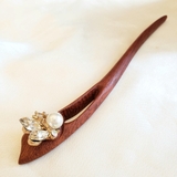 Trâm cài tóc gỗ đính CON ONG ĐÁ