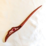 Trâm cài tóc gỗ- resin-cánhtiên-hoanhiềucánhhồng2 136