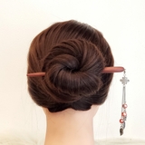 Trâm cài tóc tua rua hạt bẹt màu