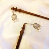 Trâm cài tóc tua rua bohemian hạt bẹt