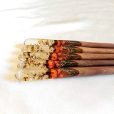 Trâm cài tóc gỗ-resin-ống-snowycam&sao 125