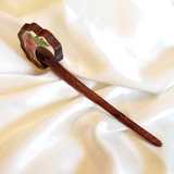 Trâm cài tóc gỗ- resin- cánh quạt- cúcđỏ mixhoa nhiềucánh-103