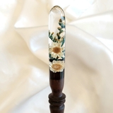 TRÂM CÀI TÓC GỖ-RESIN & SNOWY TRẮNG 2