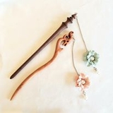 Trâm cài tóc tua rua hoa nỉ