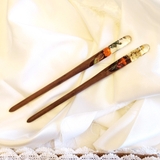 Trâm cài tóc gỗ-resin-ống-snowycam&sao 125