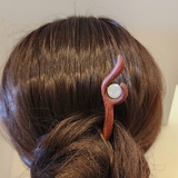 TRÂM CÀI TÓC GỖ ĐÍNH ĐÁ - GIỮA