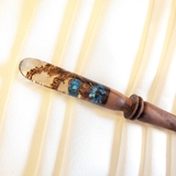 Trâm cài tóc gỗ- resin- hoa khô 60