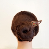 Trâm cài tóc gỗ- resin- SNOWY - DƯƠNG SỈ