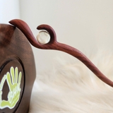 TRÂM CÀI TÓC GỖ ĐÍNH ĐÁ - GIỮA