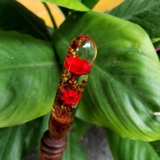 Trâm cài tóc gỗ- resin- hoa khô 28