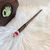 Trâm cài tóc gỗ- resin- hoa khô 75