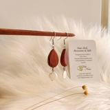 HOA TAI GỖ ĐÍNH HẠT ĐÁ 15