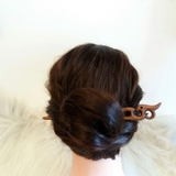 Trâm cài tóc gỗ Peafowl 2