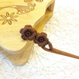 Trâm cài tóc gỗ Hoa mai (2 hoa)