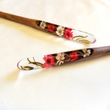 TRÂM CÀI TÓC GỖ RESIN - MIX 124