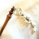 Trâm cài tóc tua rua hoa bẹt chùm thả