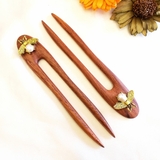 Trâm gỗ cài tóc ONG VÀNG