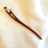 TRÂM CÀI TÓC ĐÍNH HOA MIX HẠT