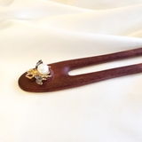 Trâm cài tóc gỗ Con Ong - 2 que