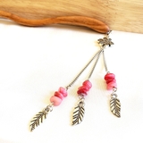 Trâm cài tóc tua rua đá hồng