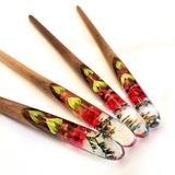 TRÂM CÀI TÓC GỖ-RESIN & SNOWY ĐỎ - 42