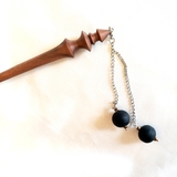 Trâm cài tóc tua rua đá đen