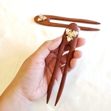 Trâm cài tóc HOA 3 CÁNH (2que)