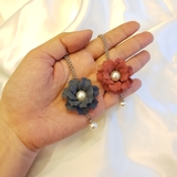 Trâm cài tóc tua rua hoa nỉ