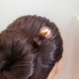 TRÂM GỖ-RESIN & CẦU 25MM /  HOA HỒNG