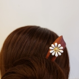 Trâm cài tóc gỗ đính HOA CÚC