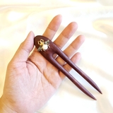 Trâm cài tóc gỗ Con Ong - 2 que