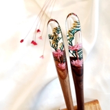 TRÂM CÀI TÓC GỖ-RESIN & SNOWY HỒNG