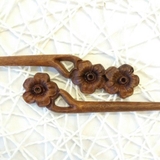 Trâm cài tóc gỗ Hoa mai (2 hoa)