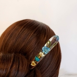 TRÂM CÀI TÓC GỖ RESIN - MIX 124