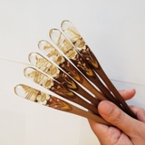 TRÂM CÀI TÓC GỖ-RESIN & SNOWY TRẮNG - BABYGROOM