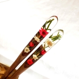 TRÂM CÀI TÓC GỖ RESIN - MIX 124