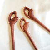 TRÂM CÀI TÓC GỖ SIMPLE 3-LÁ