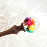 TRÂM CÀI TÓC GỖ-RESIN-CẦU HOA NHIỀU CÁNH MIX