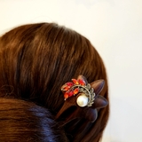 Trâm "Nhánh Lá đính hạt đá "