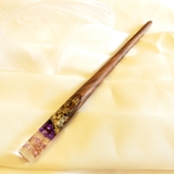 TRÂM CÀI TÓC GỖ-RESIN & SNOWY TÍM - HOA SAO - 9