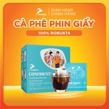 CONFIDENT - Cà phê phin giấy Robusta Tây Nguyên nguyên chất hộp 7 gói pha nhanh đậm đà hậu vị ngọt CONFIDENT Konnai Coffee