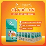 Cà phê lon CHILL - cà phê sữa dừa Konnai Coffee đóng lon 180ml/lon