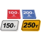 Biển đánh dấu Fairway sân golf nhựa màu sắc