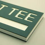 Tấm nhựa khắc biển hiệu sân golf